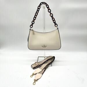 KATE SPADE NWT Leather Convertible Shoulder Bag, Resin Chain, RETAILS $319